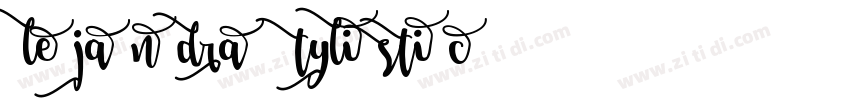 Alejandra Stylistic字体转换